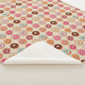 Couverture Sherpa Motif Doughnut mou (3/4)