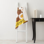 Couverture Sherpa Motif D'Ours, Mignons Ours, Citrouille, Votre Nom (En situation)