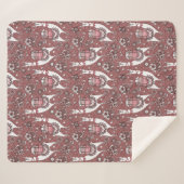 Couverture Sherpa Motif drôle de lamas (Devant (Horizontal))