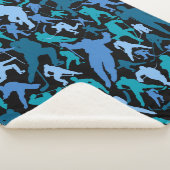 Couverture Sherpa Motif du joueur de hockey (3/4)