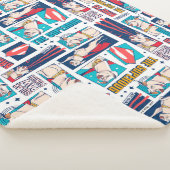 Couverture Sherpa Motif du panneau de dessin Krypto (3/4)