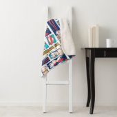 Couverture Sherpa Motif du panneau de dessin Krypto (En situation)