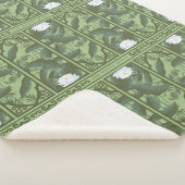 Couverture Sherpa Motif du panneau Lotus Botanique - Le Lotus Blanc (3/4)