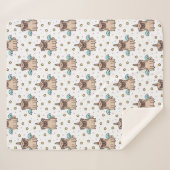 Couverture Sherpa Motif d'Unipug (Devant (Horizontal))