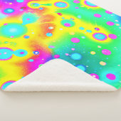 Couverture Sherpa Motif dynamique Neon Blaze (3/4)
