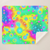Couverture Sherpa Motif dynamique Neon Blaze (Devant (Horizontal))