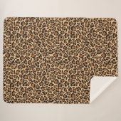 Couverture Sherpa Motif Empreinte de léopard Stylista (Devant (Horizontal))