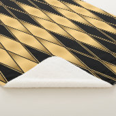 Couverture Sherpa Motif en or et en noir (3/4)