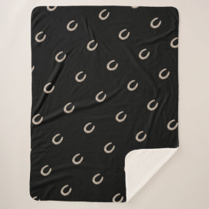 Couverture Sherpa Motif équestre Lucky Horse