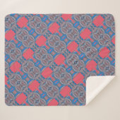 Couverture Sherpa Motif et texte fractionné psychédélique (Devant (Horizontal))