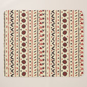 Couverture Sherpa Motif ethnique Abstrait sans faille (Devant (Horizontal))
