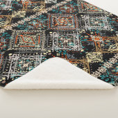 Couverture Sherpa Motif ethnique sans couture. Ornement ethnique. Tr (3/4)