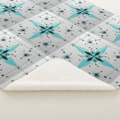 Couverture Sherpa Motif étoile éclatée moderne du milieu du siècle (3/4)