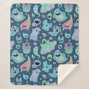 Couverture Sherpa Motif fantôme