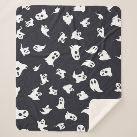 Couverture Sherpa Motif fantôme (Devant)