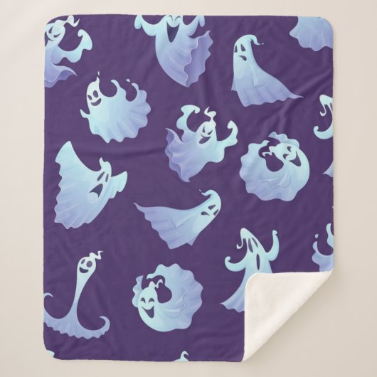 Couverture Sherpa Motif fantôme (Devant)