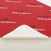 Couverture Sherpa Motif festif de Noël (3/4)