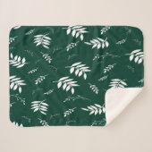 Couverture Sherpa motif feuille (Devant (Horizontal))