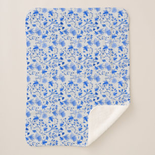 Couverture Sherpa Motif feuille 12.bw livre blanc BG