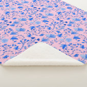Couverture Sherpa Motif feuille 12.bw LPink BG (3/4)