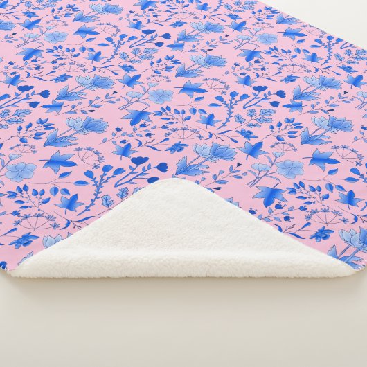 Couverture Sherpa Motif feuille 12.bw LPink BG (3/4)