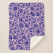 Couverture Sherpa motif feuille.13.bw Lpink BG Fleece Blanket (Devant)