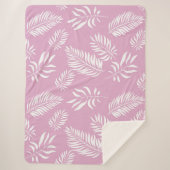 Couverture Sherpa Motif feuille 15 (Devant)