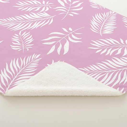 Couverture Sherpa Motif feuille 15 (3/4)