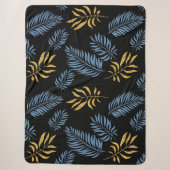Couverture Sherpa Motif feuille 17 (Devant)