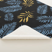 Couverture Sherpa Motif feuille 17 (3/4)