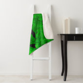 Couverture Sherpa Motif feuille de banane (En situation)