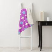 Couverture Sherpa Motif Fleur Mocal Rétro (En situation)