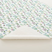 Couverture Sherpa Motif floral Fleurs de champ | (3/4)