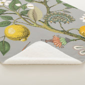 Couverture Sherpa Motif floral sans soudure. Papier peint botanique. (3/4)