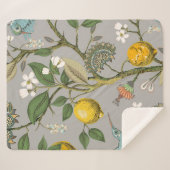 Couverture Sherpa Motif floral sans soudure. Papier peint botanique. (Devant (Horizontal))