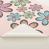 Couverture Sherpa Motif floral Sherpa Blanket (3/4)