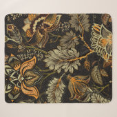 Couverture Sherpa Motif fluide floral, effet texture. Indien ou (Devant (Horizontal))