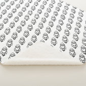 Couverture Sherpa Motif Flying Rocket Sketch (3/4)