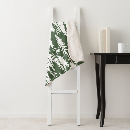 Couverture Sherpa Motif forestier (En situation)