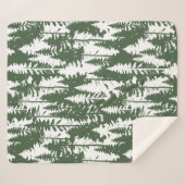 Couverture Sherpa Motif forestier (Devant (Horizontal))