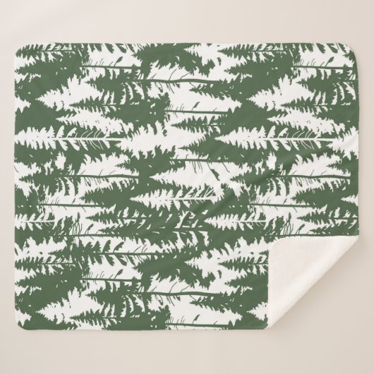 Couverture Sherpa Motif forestier (Devant (Horizontal))