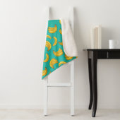 Couverture Sherpa Motif Fruit Banana (En situation)