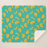 Couverture Sherpa Motif Fruit Banana (Devant (Horizontal))