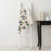 Couverture Sherpa Motif Fun Jardin Retro (En situation)