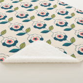 Couverture Sherpa Motif Fun Jardin Retro (3/4)