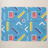 Couverture Sherpa Motif géométrique 1 (Devant (Horizontal))