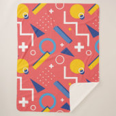 Couverture Sherpa Motif géométrique 2 (Devant)