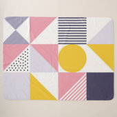 Couverture Sherpa Motif géométrique 26 (Devant (Horizontal))