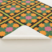 Couverture Sherpa Motif Géométrique Abstrait (3/4)
