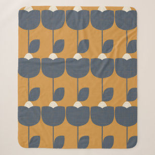 Couverture Sherpa Motif géométrique abstrait moderne et transparent